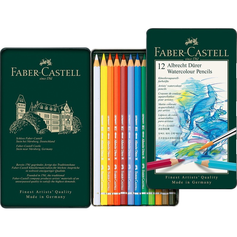 12 crayons aquarellables Albrecht Dürer Faber-Castell