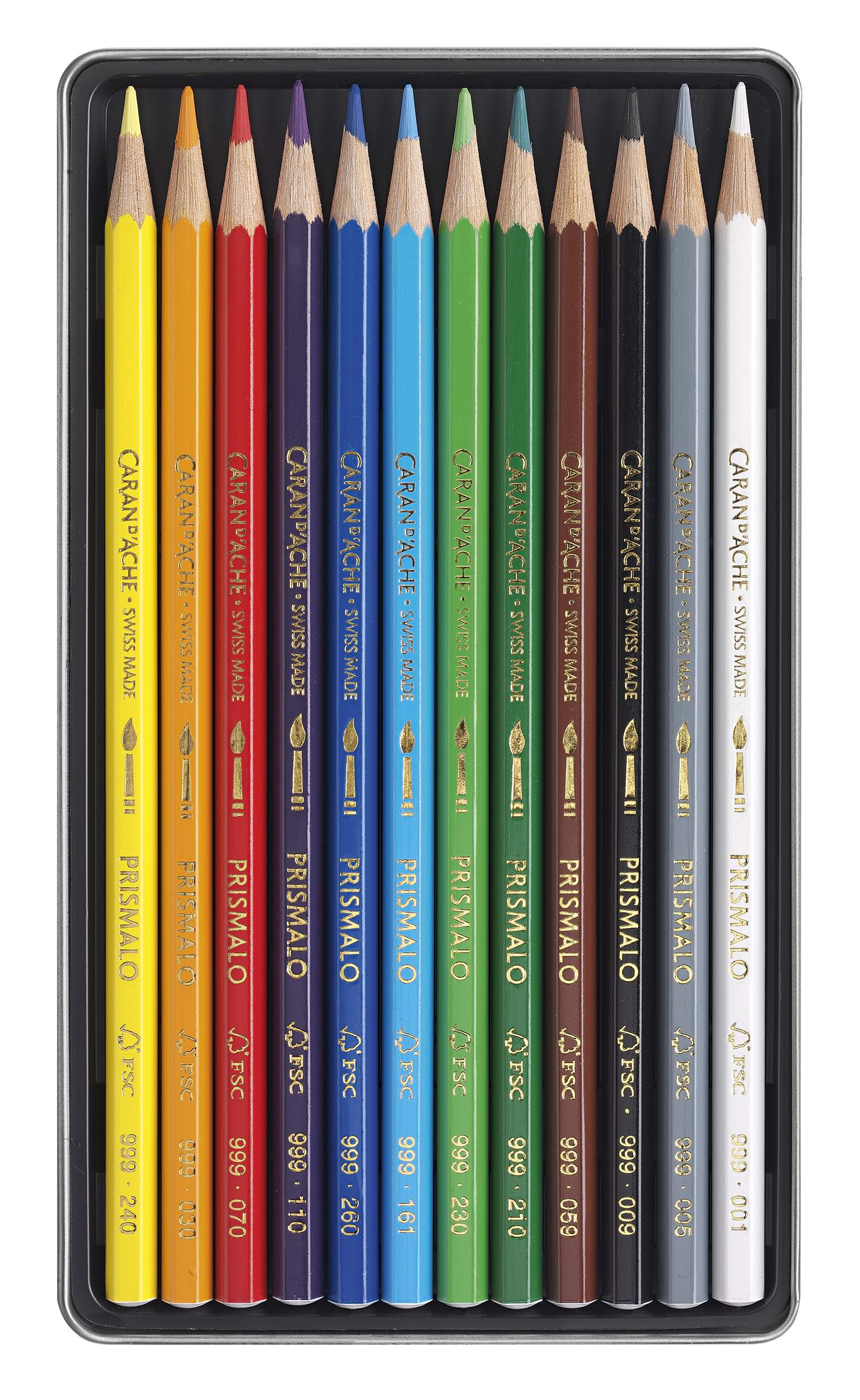 Boîte de 12 crayons aquarellables Prismalo — Caran d’Ache — vue 2