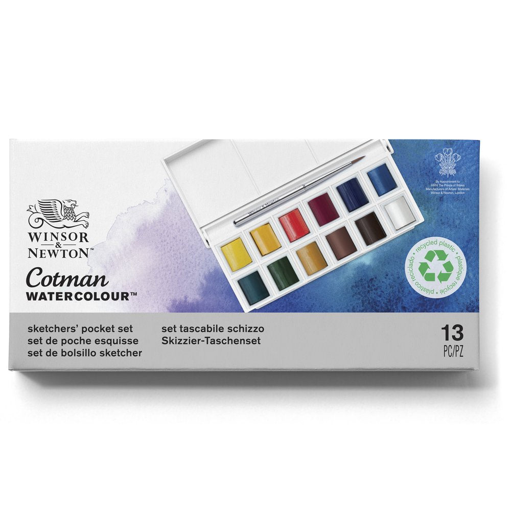 Winsor & Newton Cotman — Coffret aquarelle 12 couleurs