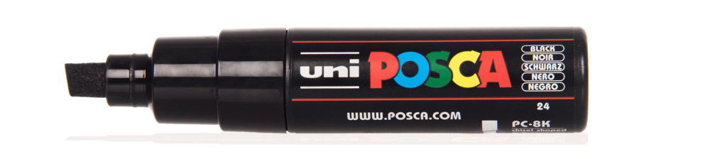 POSCA PC-8K — Pointe biseautée